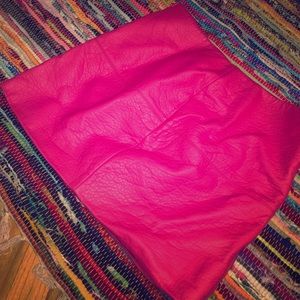 Hot pink mini skirt from ASOS